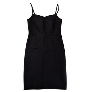 Banana Republic Black Sleeveless Cami Sheath Dress Women 4 Petite Sweetheart LBD